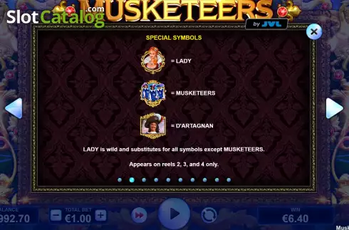 Οθόνη6. Musketeers (JVL) Κουλοχέρης