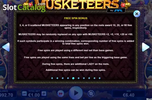 Οθόνη9. Musketeers (JVL) Κουλοχέρης