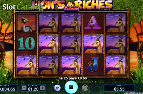 Οθόνη5. Lions Riches Deluxe Κουλοχέρης