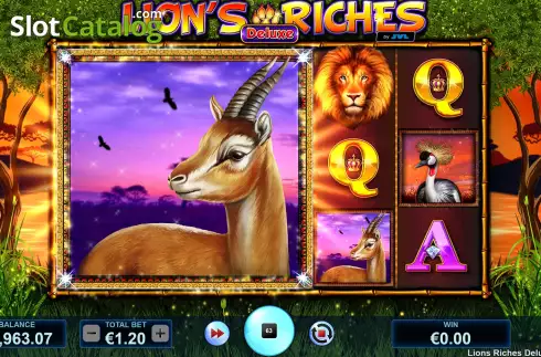 Οθόνη7. Lions Riches Deluxe Κουλοχέρης