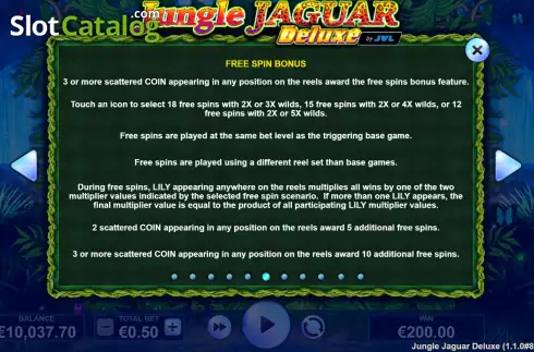 Οθόνη8. Jungle Jaguar Deluxe Κουλοχέρης 