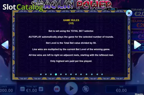 Οθόνη8. Shaolin Power Κουλοχέρης 