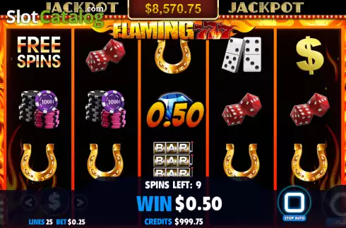 Οθόνη3. Flaming Seven (Jackpot Software) Κουλοχέρης
