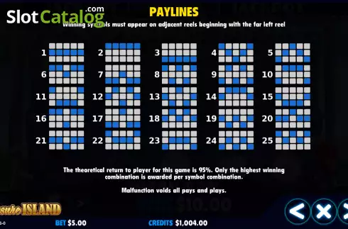 Οθόνη6. Treasure Island (Jackpot Software) Κουλοχέρης