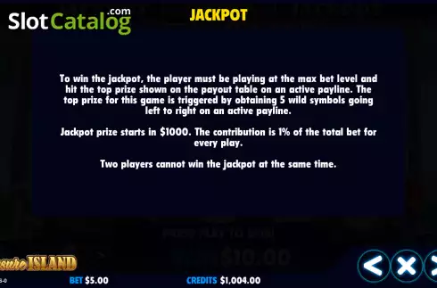Οθόνη8. Treasure Island (Jackpot Software) Κουλοχέρης