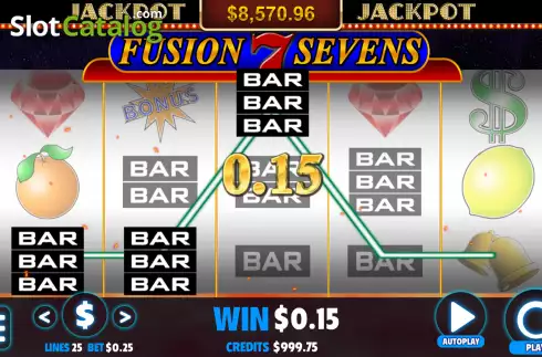 Οθόνη3. Fusion Sevens Κουλοχέρης