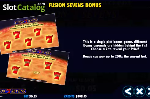 Οθόνη7. Fusion Sevens Κουλοχέρης