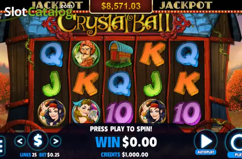 Οθόνη2. Crystal Ball (Jackpot Software) Κουλοχέρης