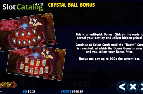 Οθόνη7. Crystal Ball (Jackpot Software) Κουλοχέρης