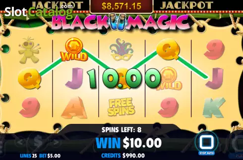 Οθόνη3. Black Magic (Jackpot Software) Κουλοχέρης