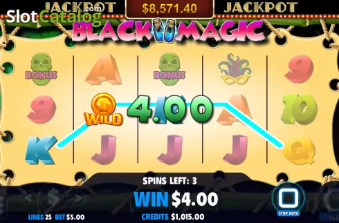 Οθόνη4. Black Magic (Jackpot Software) Κουλοχέρης