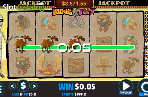 Οθόνη3. King Tut (Jackpot Software) Κουλοχέρης