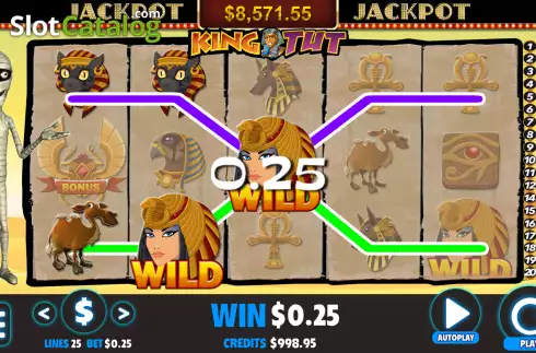 Οθόνη4. King Tut (Jackpot Software) Κουλοχέρης