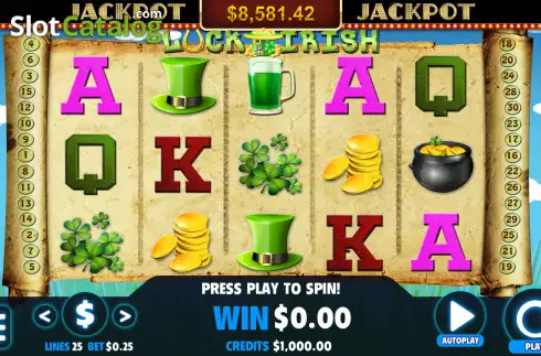 Οθόνη2. Lucky of the Irish Κουλοχέρης