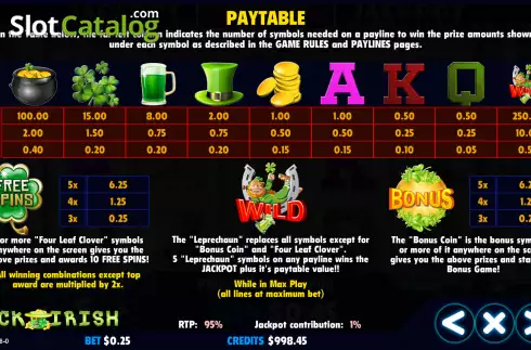Οθόνη5. Lucky of the Irish Κουλοχέρης