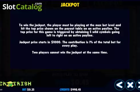 Οθόνη8. Lucky of the Irish Κουλοχέρης