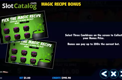 Οθόνη7. Trick or Treat (Jackpot Software) Κουλοχέρης 