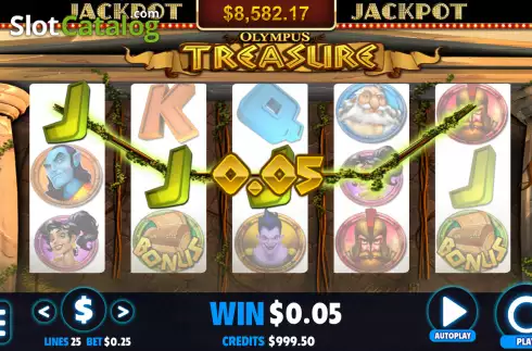 Οθόνη3. Olympus Treasure (Jackpot Software) Κουλοχέρης