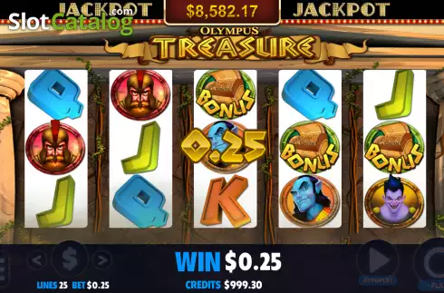 Οθόνη4. Olympus Treasure (Jackpot Software) Κουλοχέρης