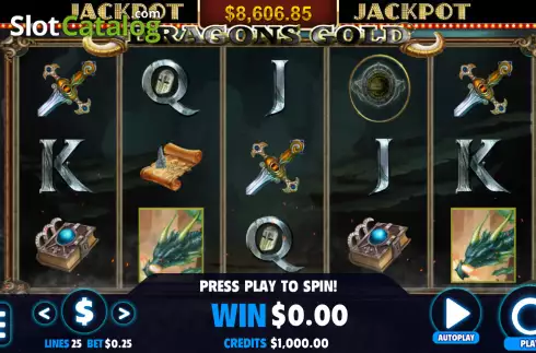 Οθόνη2. Dragons Gold (Jackpot Software) Κουλοχέρης