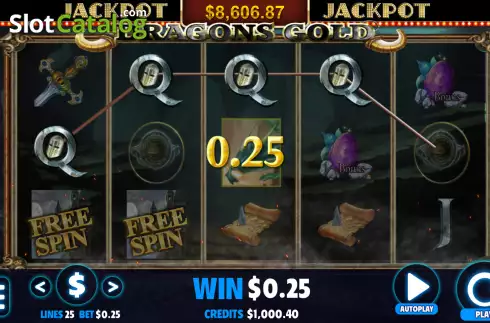 Οθόνη4. Dragons Gold (Jackpot Software) Κουλοχέρης