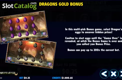Οθόνη7. Dragons Gold (Jackpot Software) Κουλοχέρης