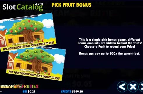 Οθόνη7. Caribbean Fruties Κουλοχέρης