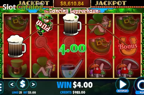 Οθόνη4. Dancing Leprechaun Κουλοχέρης