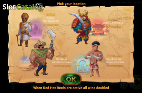 Οθόνη3. Red Hot Reels Κουλοχέρης