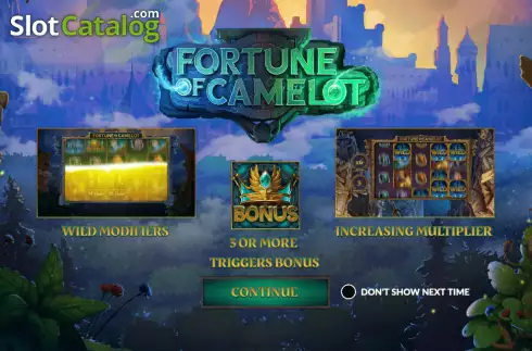 Οθόνη2. Fortune of Camelot Κουλοχέρης