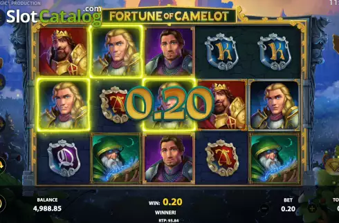 Οθόνη4. Fortune of Camelot Κουλοχέρης