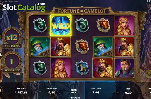 Οθόνη9. Fortune of Camelot Κουλοχέρης