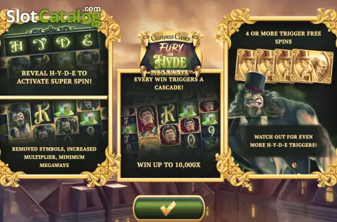 Οθόνη2. Fury of Hyde Megaways Κουλοχέρης