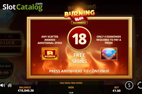 Οθόνη9. Burning Blox Gigablox Κουλοχέρης