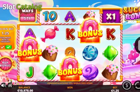 Οθόνη6. Sugar Bomb Multiboost Κουλοχέρης 