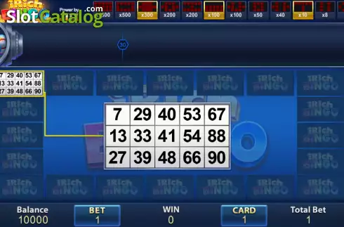 Οθόνη2. iRich Bingo Κουλοχέρης