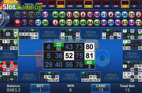 Οθόνη6. iRich Bingo Κουλοχέρης