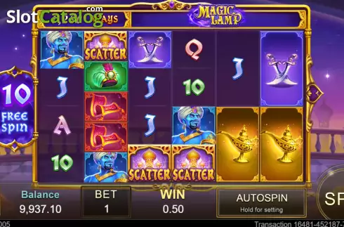 Οθόνη7. Magic Lamp (Jili Games) Κουλοχέρης 