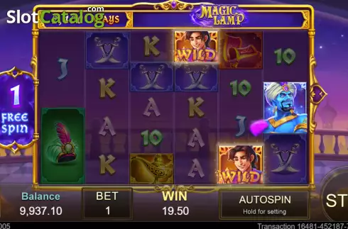 Οθόνη8. Magic Lamp (Jili Games) Κουλοχέρης 