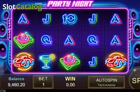 Οθόνη2. Party Night (Jili Games) Κουλοχέρης