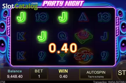 Οθόνη4. Party Night (Jili Games) Κουλοχέρης