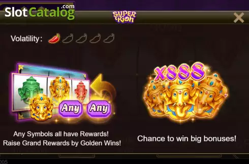 Οθόνη2. Super Rich (Jili Games) Κουλοχέρης 