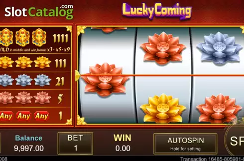 Οθόνη2. Lucky Coming Κουλοχέρης 