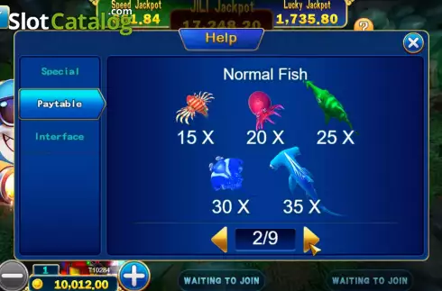 Οθόνη9. Jackpot Fishing (Jili Games) Κουλοχέρης