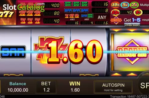 Οθόνη4. Crazy 777 (Jili Games) Κουλοχέρης