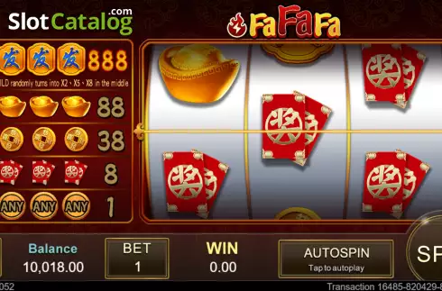 Οθόνη3. FA FA FA (Jili Games) Κουλοχέρης
