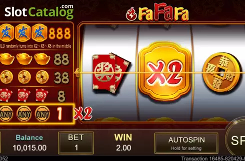 Οθόνη4. FA FA FA (Jili Games) Κουλοχέρης