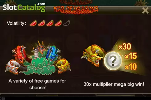 Οθόνη2. War Of Dragons Κουλοχέρης