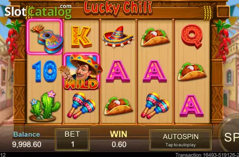 Οθόνη3. Lucky Chilli Κουλοχέρης