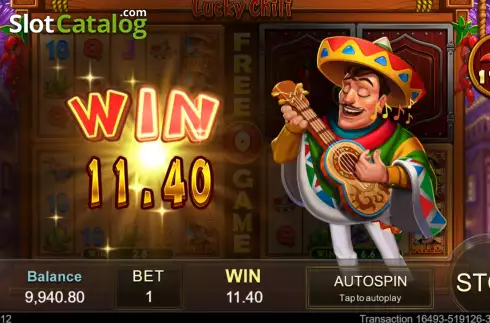 Οθόνη8. Lucky Chilli Κουλοχέρης